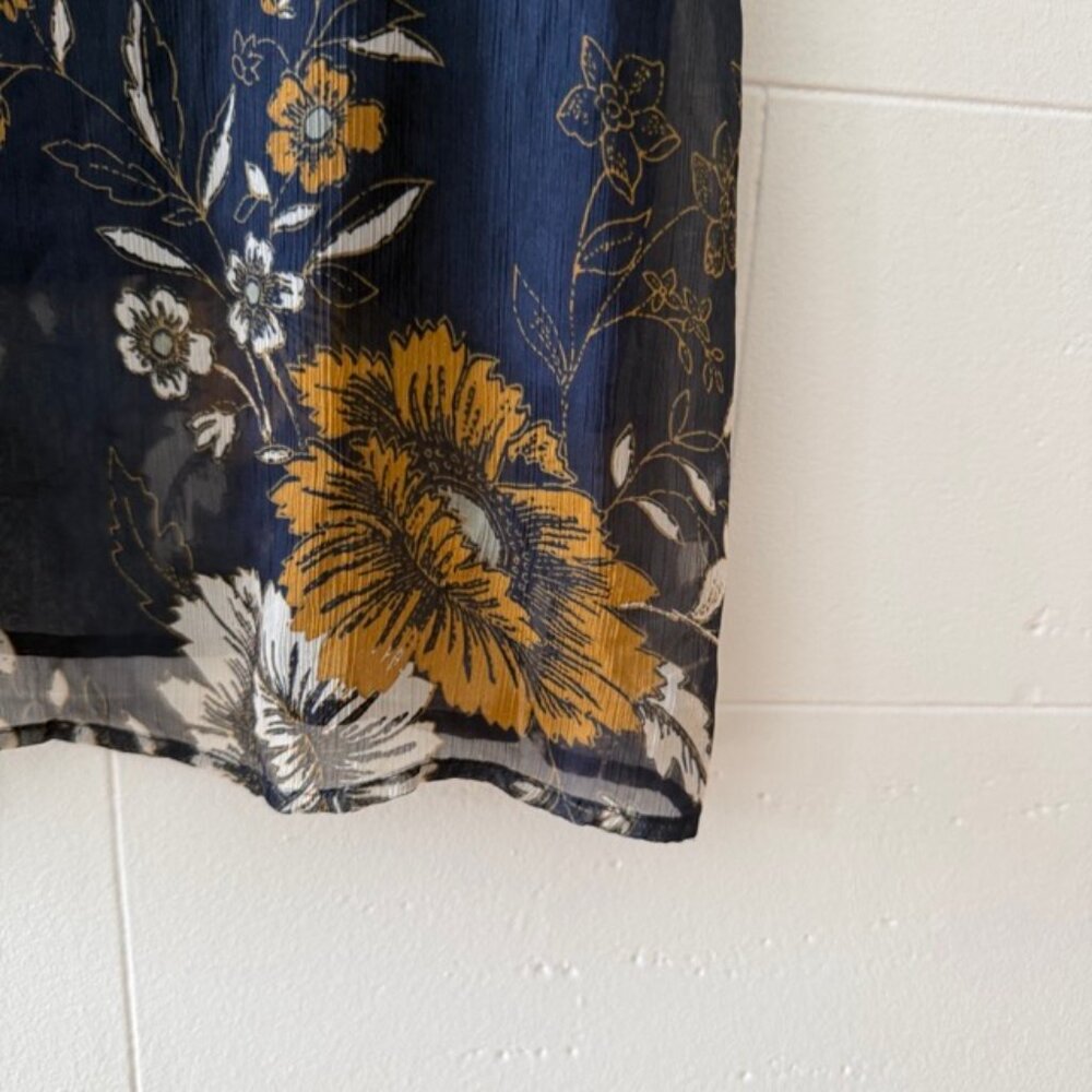 Kendall & Kylie | Navy Floral Strappy Going Out Mini Summer Dress | Medium - Picture 3 of 9